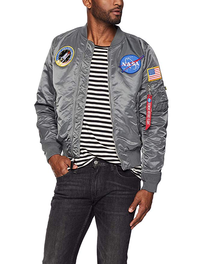 Alpha Industries Men's L-2b NASA Bomber Flight Jacket