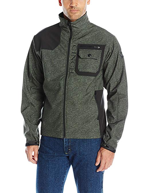 Cinch Men's Printed Contrast Bonded Softshell Jacket