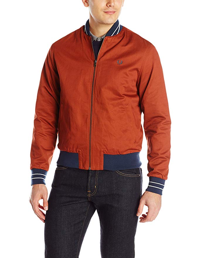 Fred Perry Men's Cotton Bomber Jacket