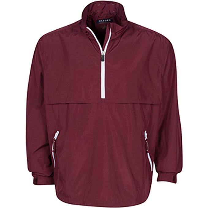 Oxford Men's Ripstop Water Resistant 1/4 Zip Jacket