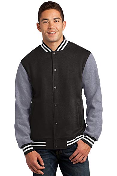 Sport-Tek Men's Fleece Letterman Jacket