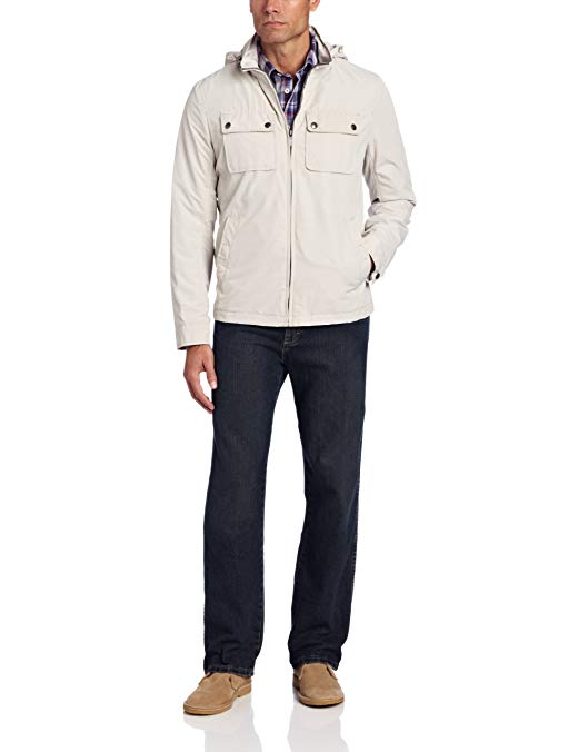 Dockers Men's Four Pocket Military Jacket