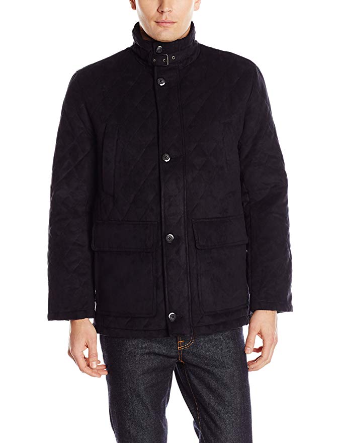 London Fog Men's Dellwood Diamond-Quilted Field Coat