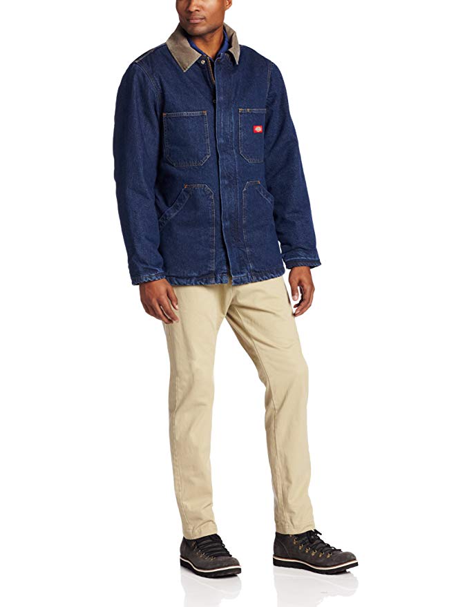 Dickies Men's Denim Zip Chore Coat