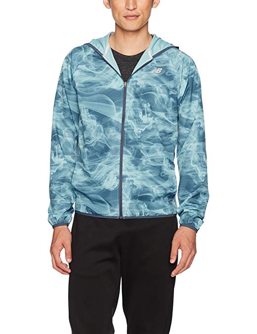 New Balance Mens Printed Windcheater Jacket