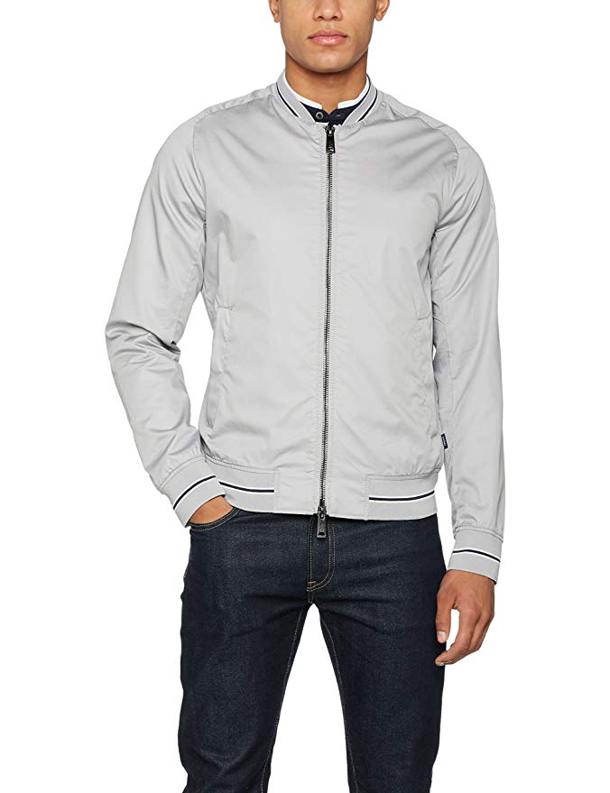 ARMANI JEANS Men's Slim Fit Racer Jacket with Eagle Embroidery Review