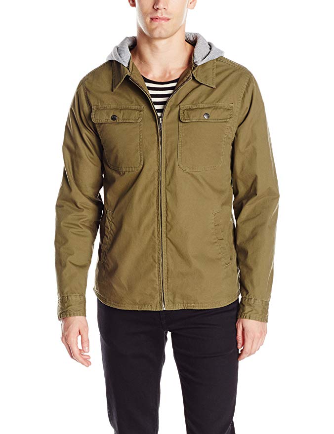 Brixton Men's Canton Removable Hood Utility Water Resistant Standard ...